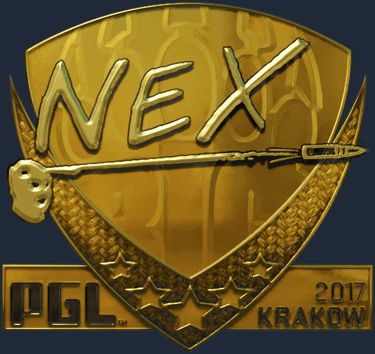 Sticker | nex (Gold) | Krakow 2017