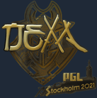 Sticker | nexa (Gold) | Stockholm 2021 image