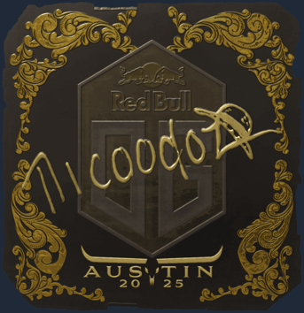 Sticker | nicoodoz (Gold) | Austin 2025