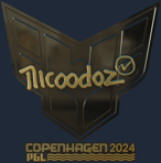 Sticker | nicoodoz (Gold) | Copenhagen 2024