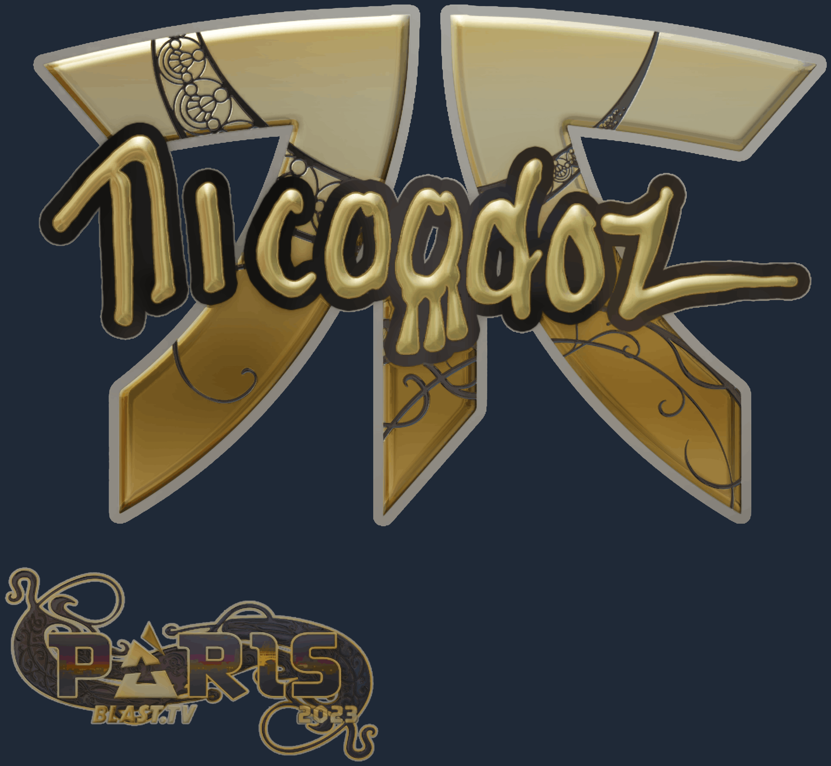 Sticker | nicoodoz (Gold) | Paris 2023
