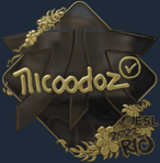 Sticker | nicoodoz (Gold) | Rio 2022