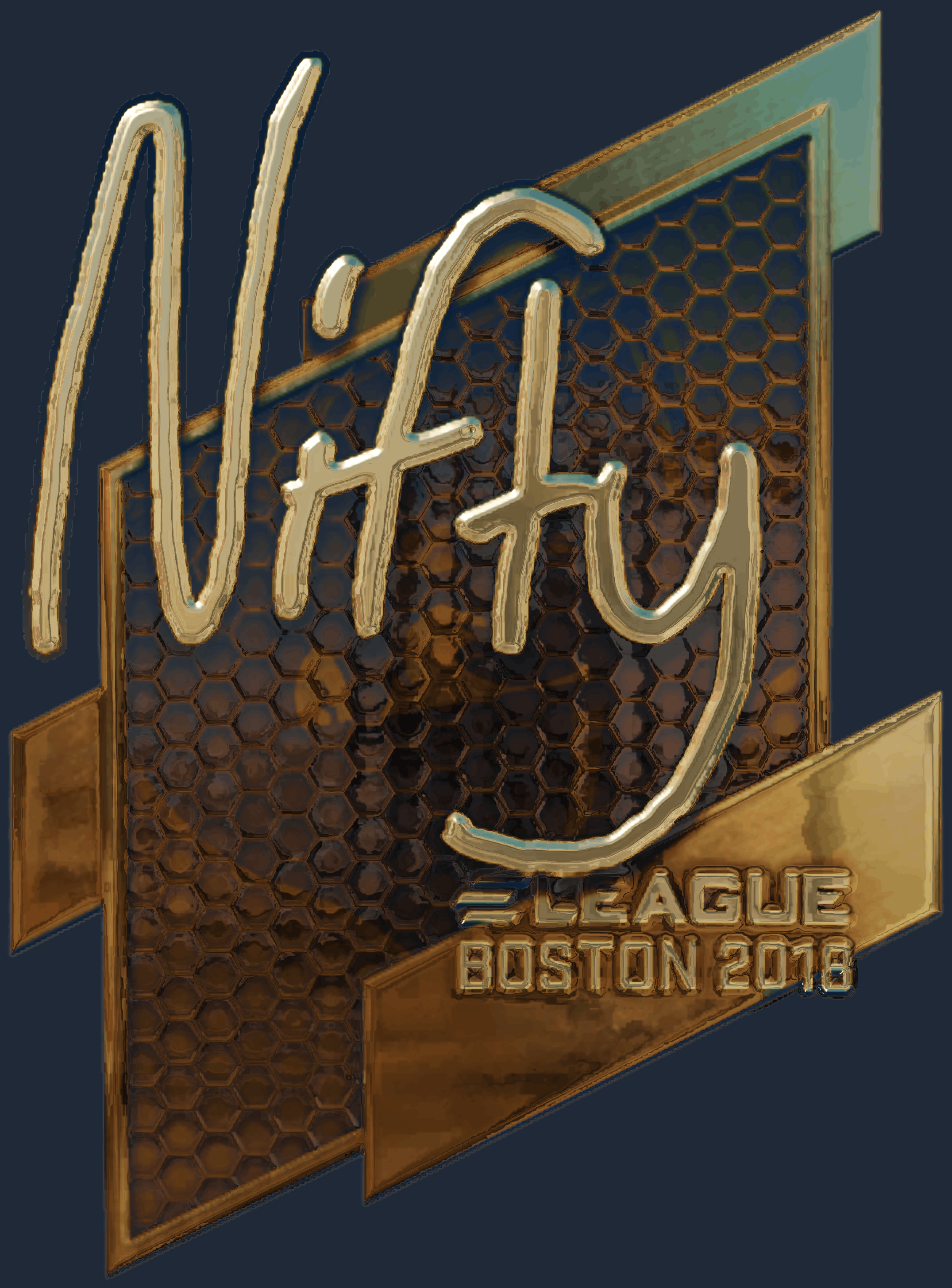 Sticker | Nifty (Gold) | Boston 2018