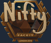 Sticker | Nifty (Gold) | London 2018