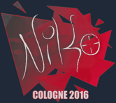 Sticker | NiKo | Cologne 2016