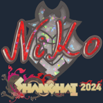 Sticker | NiKo (Glitter) | Shanghai 2024