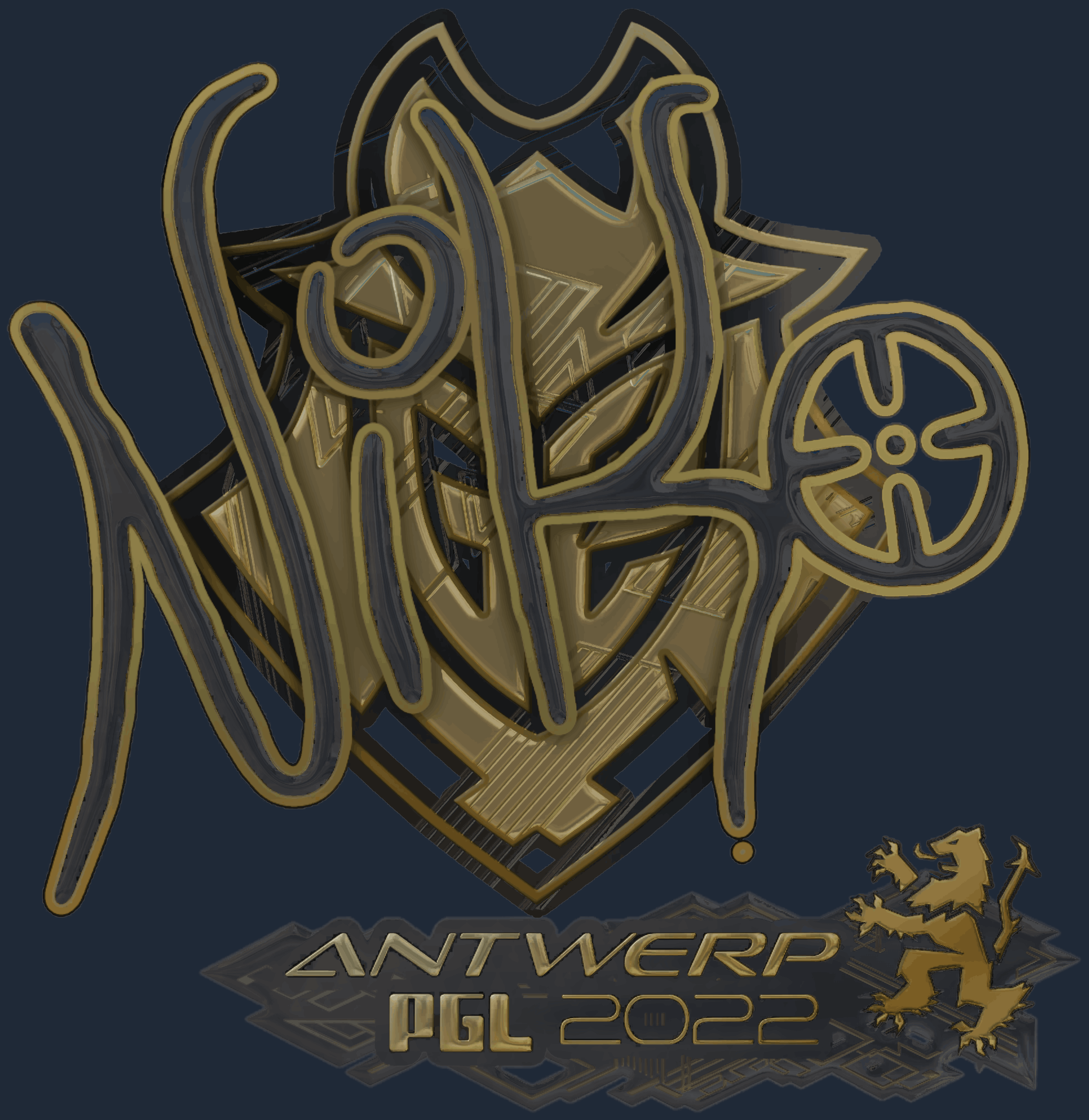 Sticker | NiKo (Gold) | Antwerp 2022