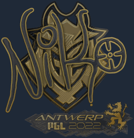 Sticker | NiKo (Gold) | Antwerp 2022 image