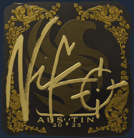 Sticker | NiKo (Gold) | Austin 2025 Sticker | NiKo (Gold) | Austin 2025 image