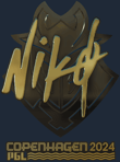 Sticker | NiKo (Gold) | Copenhagen 2024