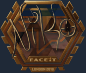 Sticker | niko (Gold)  | London 2018