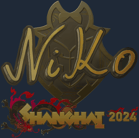Sticker | NiKo (Gold) | Shanghai 2024 Sticker | NiKo (Gold) | Shanghai 2024 image