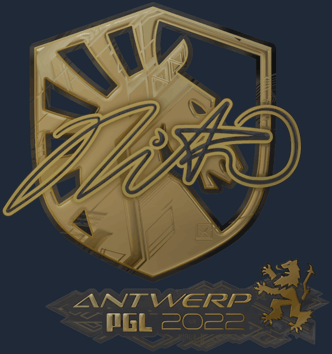 Sticker | nitr0 (Gold) | Antwerp 2022