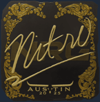 Sticker | nitr0 (Gold) | Austin 2025