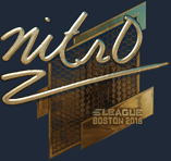 Sticker | nitr0 (Gold) | Boston 2018