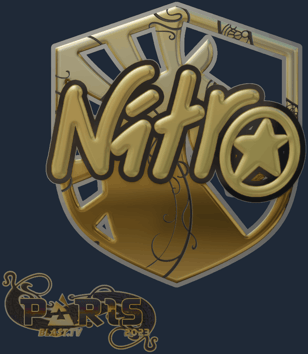 Sticker | nitr0 (Gold) | Paris 2023