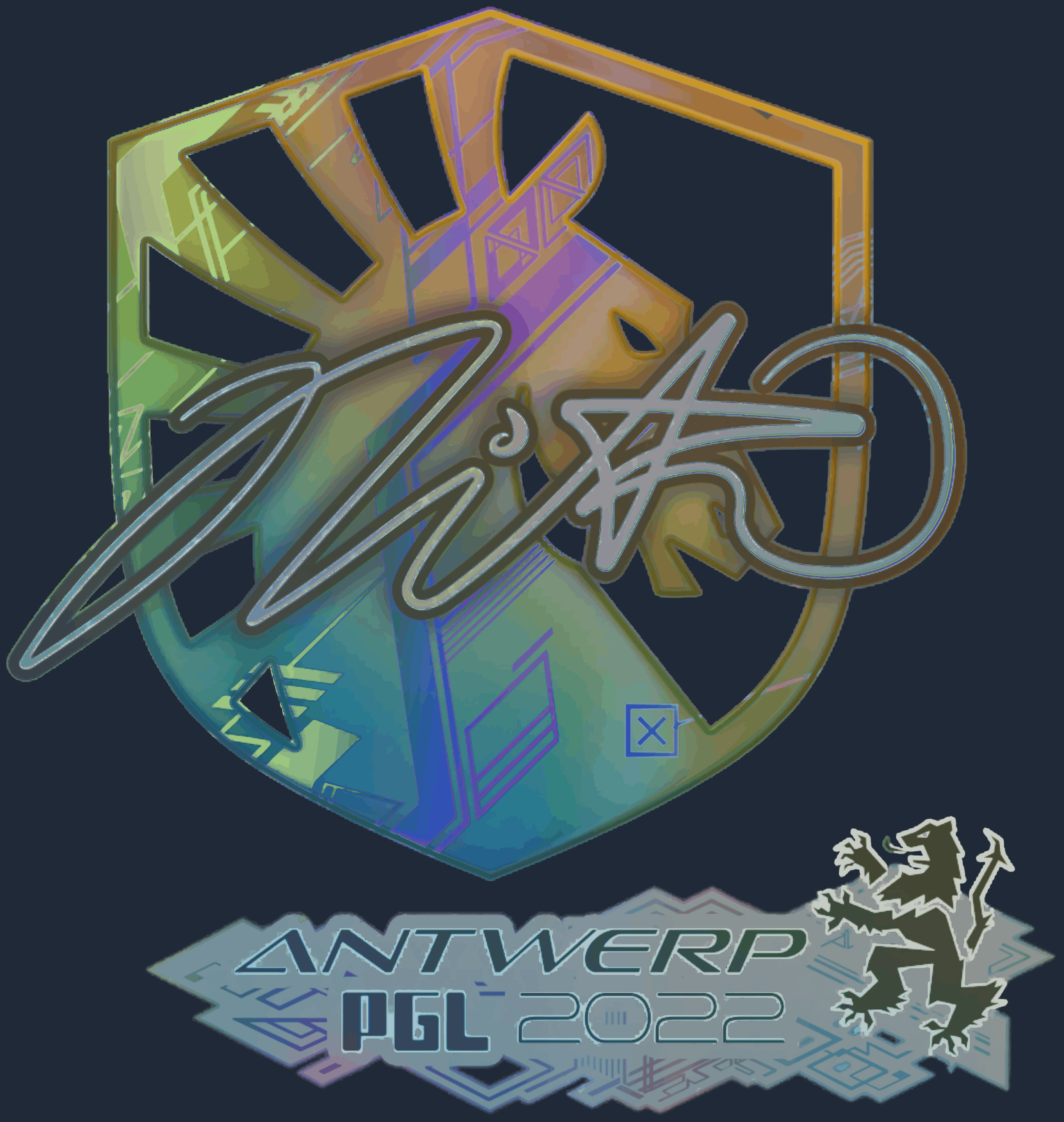 Sticker | nitr0 (Holo) | Antwerp 2022