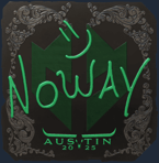 Sticker | noway (Foil) | Austin 2025