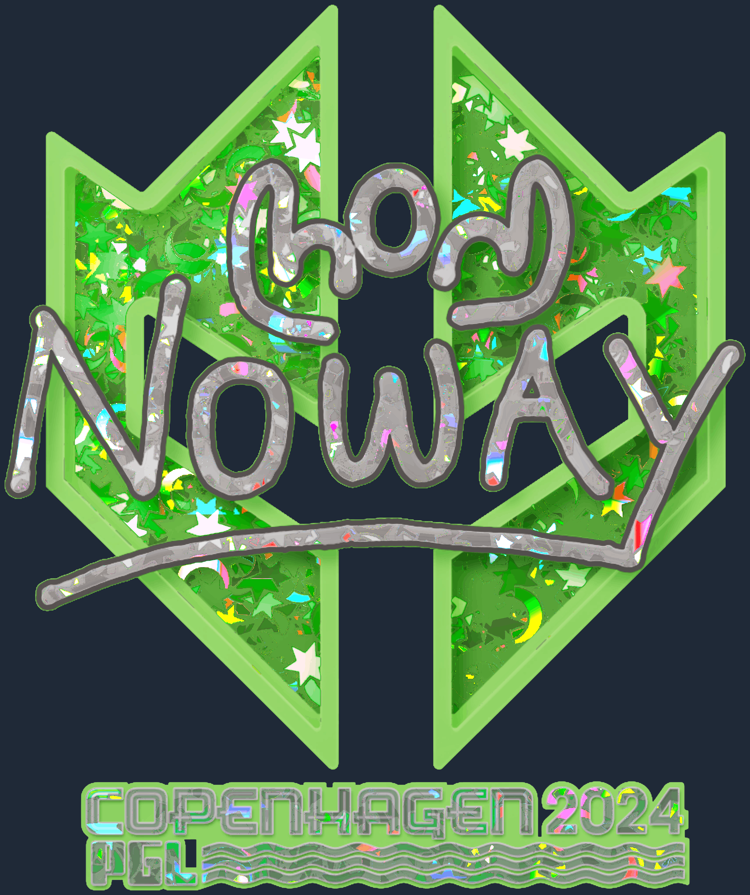 Sticker | noway (Glitter) | Copenhagen 2024
