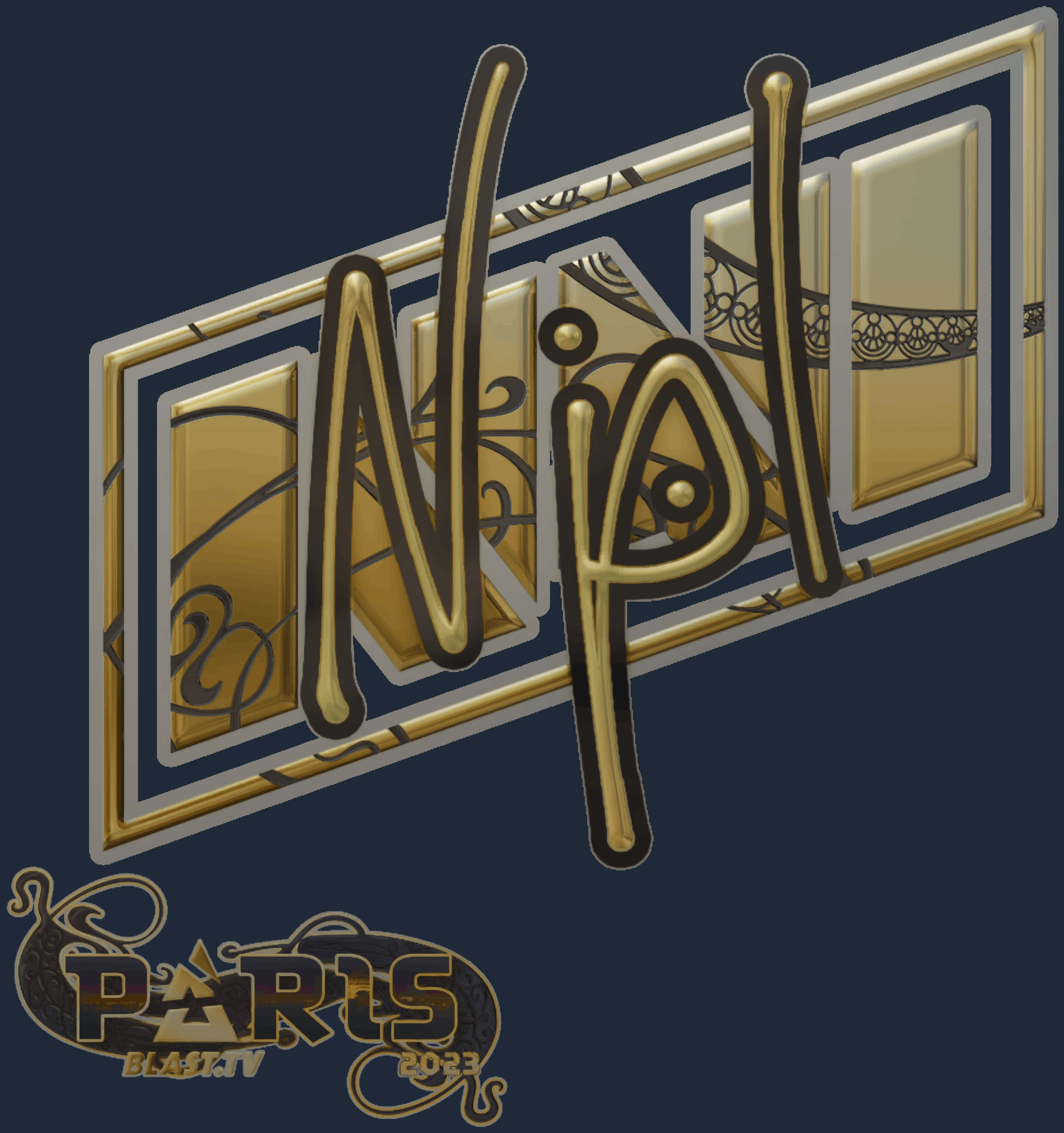 Sticker | npl (Gold) | Paris 2023