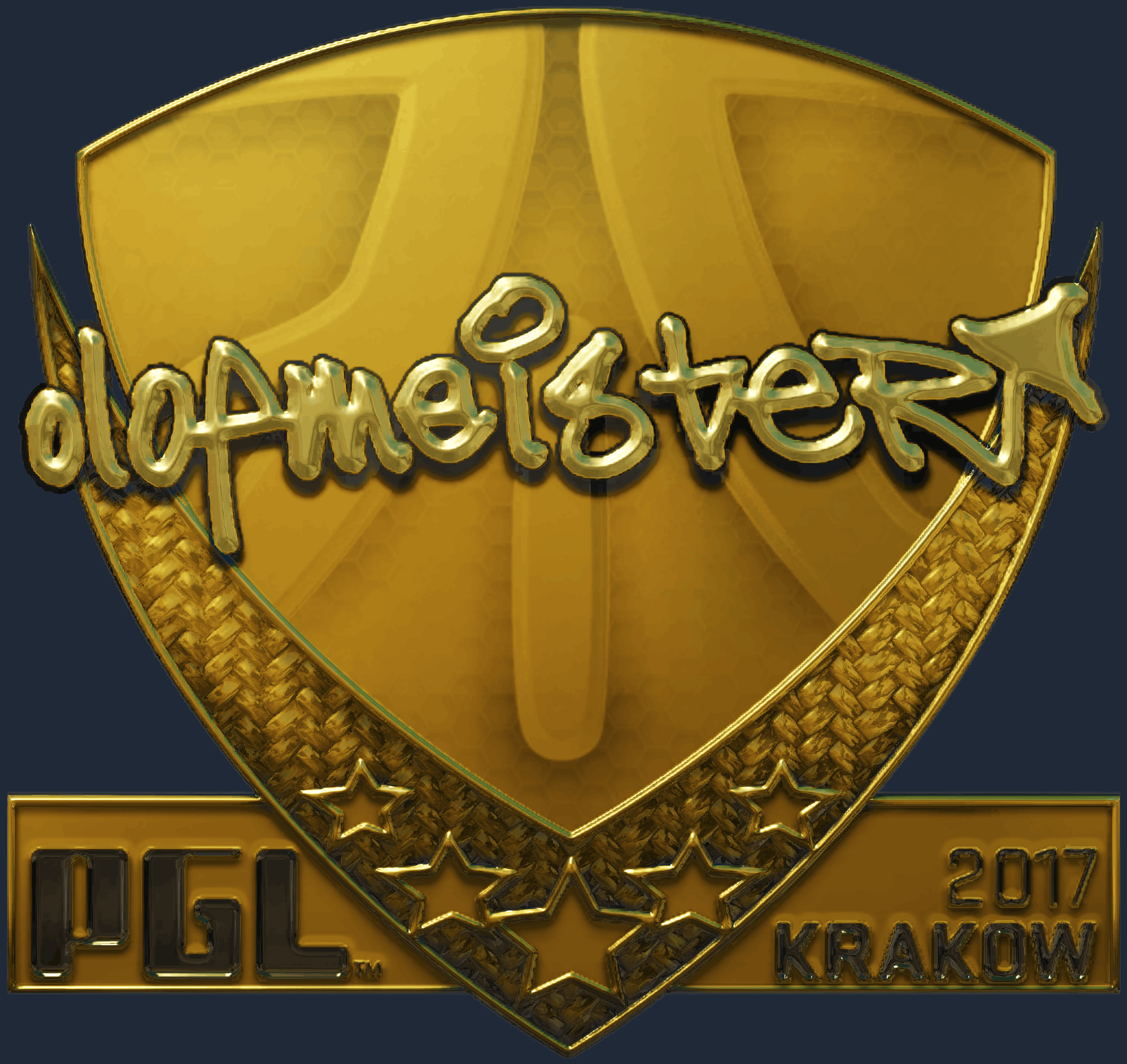 Sticker | olofmeister (Gold) | Krakow 2017