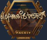 Sticker | olofmeister (Gold) | London 2018 image