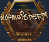 Sticker | olofmeister (Gold) | London 2018