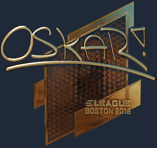 Sticker | oskar (Gold) | Boston 2018