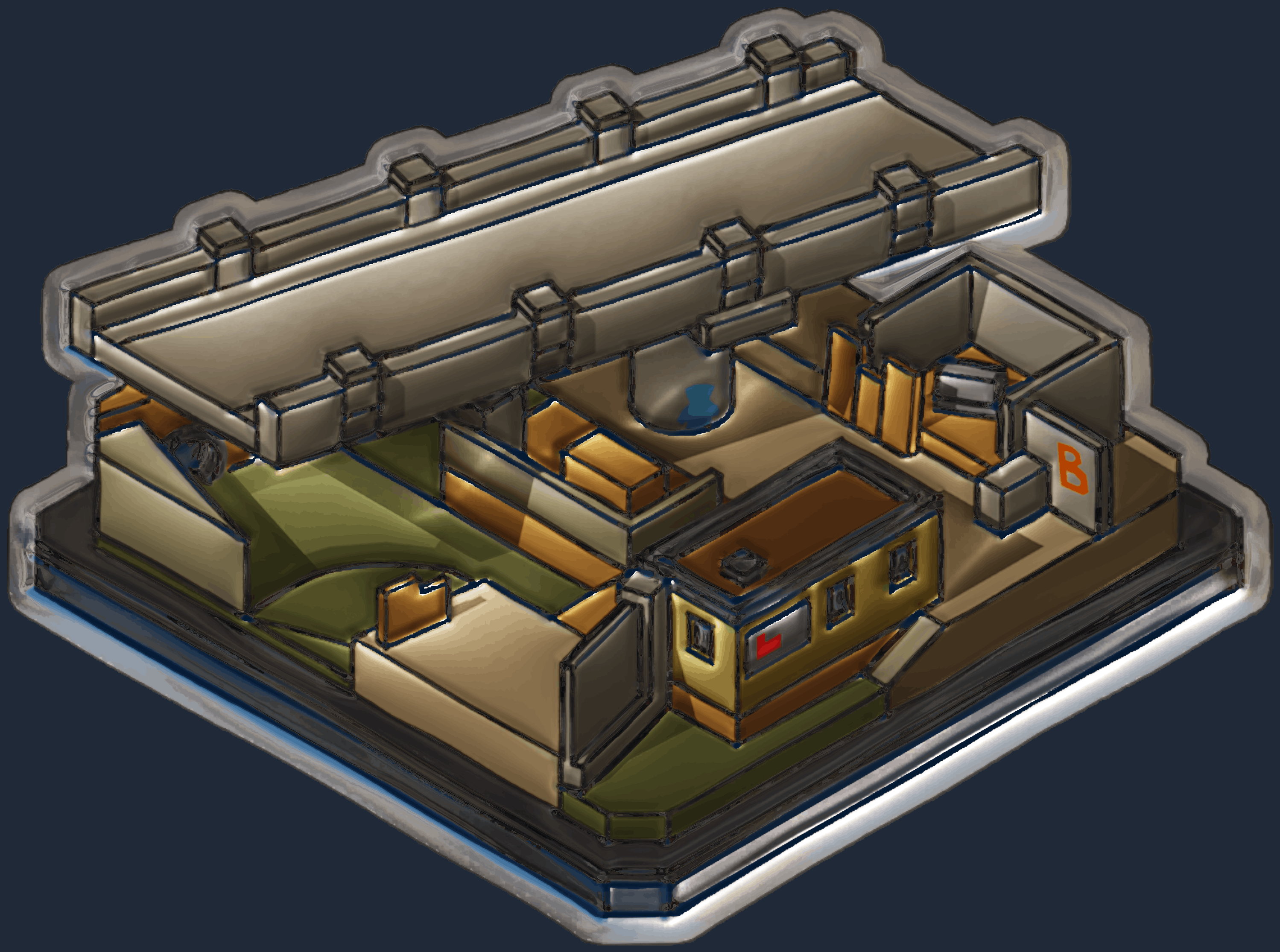 Sticker | Overpass Diorama (Foil)