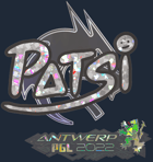 Sticker | Patsi (Glitter) | Antwerp 2022