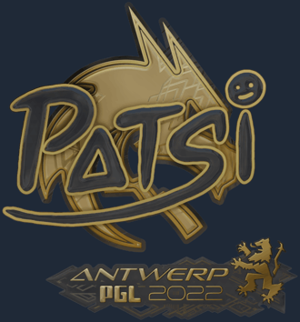Sticker | Patsi (Gold) | Antwerp 2022