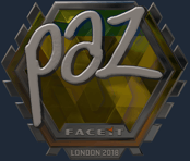 Sticker | paz (Foil) | London 2018