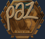 Sticker | paz (Gold) | London 2018