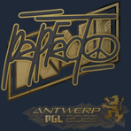 Sticker | Perfecto (Gold) | Antwerp 2022