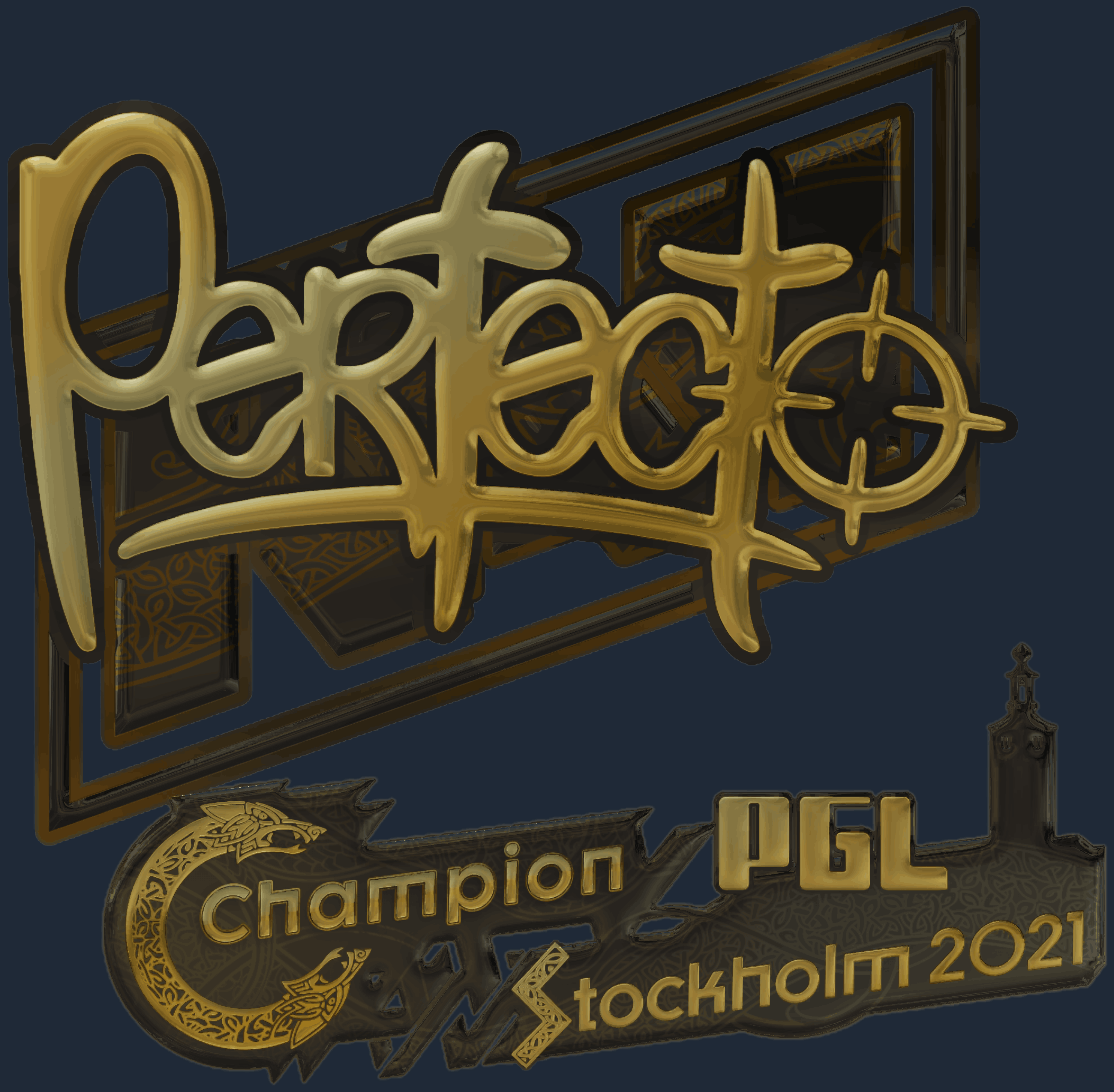 Sticker | Perfecto (Gold) | Stockholm 2021