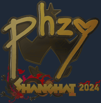 Sticker | phzy (Gold) | Shanghai 2024
