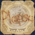 Sticker | Plopski | Austin 2025