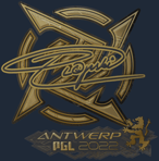 Sticker | Plopski (Gold) | Antwerp 2022