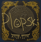 Sticker | Plopski (Gold) | Austin 2025