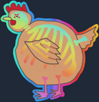 Sticker | Poorly Drawn Chicken