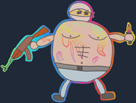 Sticker | Poorly Drawn Terrorist