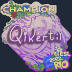 Sticker | qikert (Champion) | Rio 2022