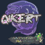 Sticker | qikert (Glitter) | Antwerp 2022
