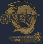 Sticker | qikert (Gold) | Antwerp 2022