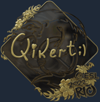 Sticker | qikert (Gold) | Rio 2022