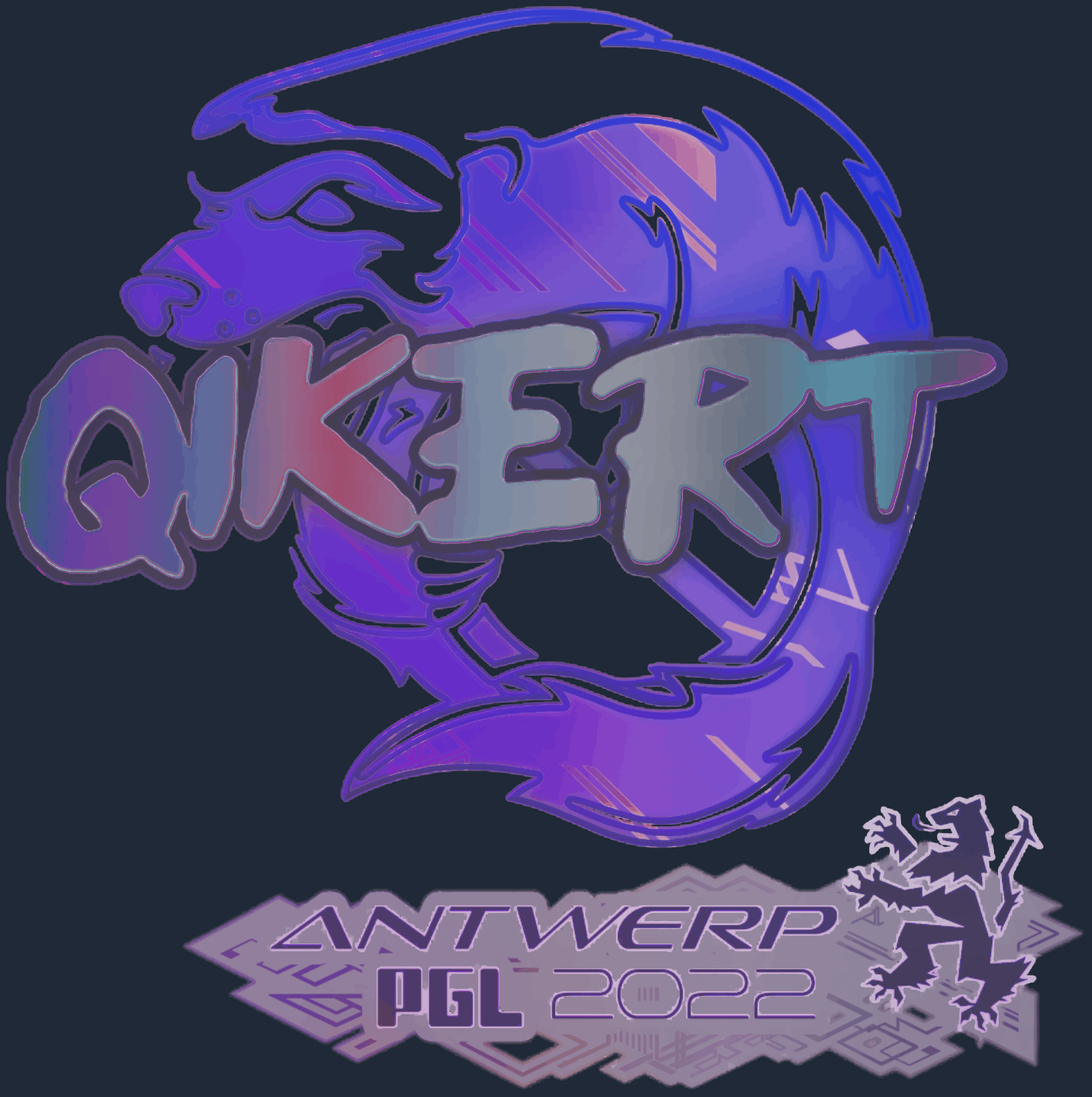Sticker | qikert (Holo) | Antwerp 2022
