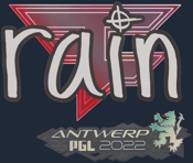 Sticker | rain | Antwerp 2022