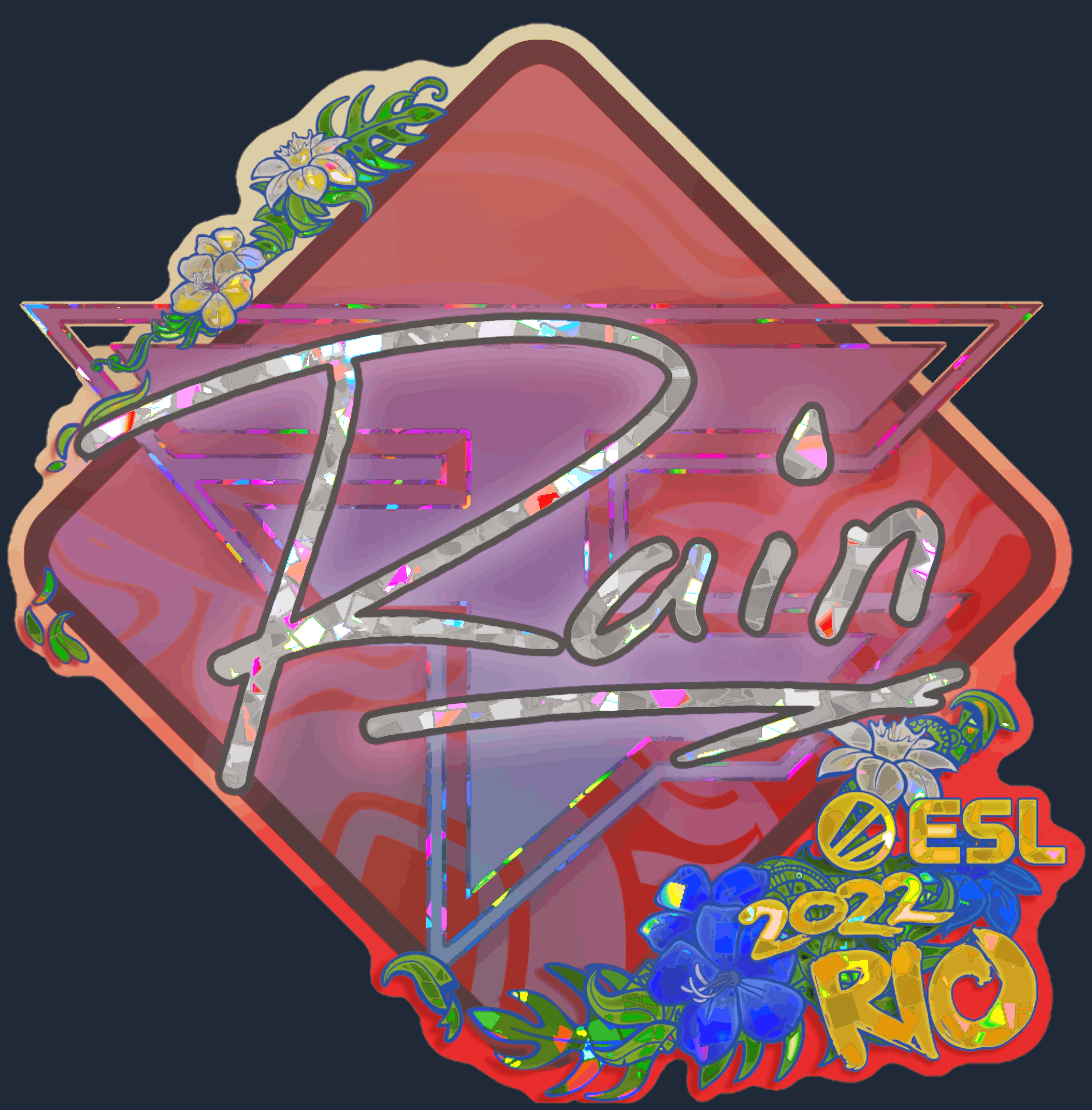 Sticker | rain (Glitter) | Rio 2022