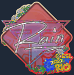 Sticker | rain (Glitter) | Rio 2022