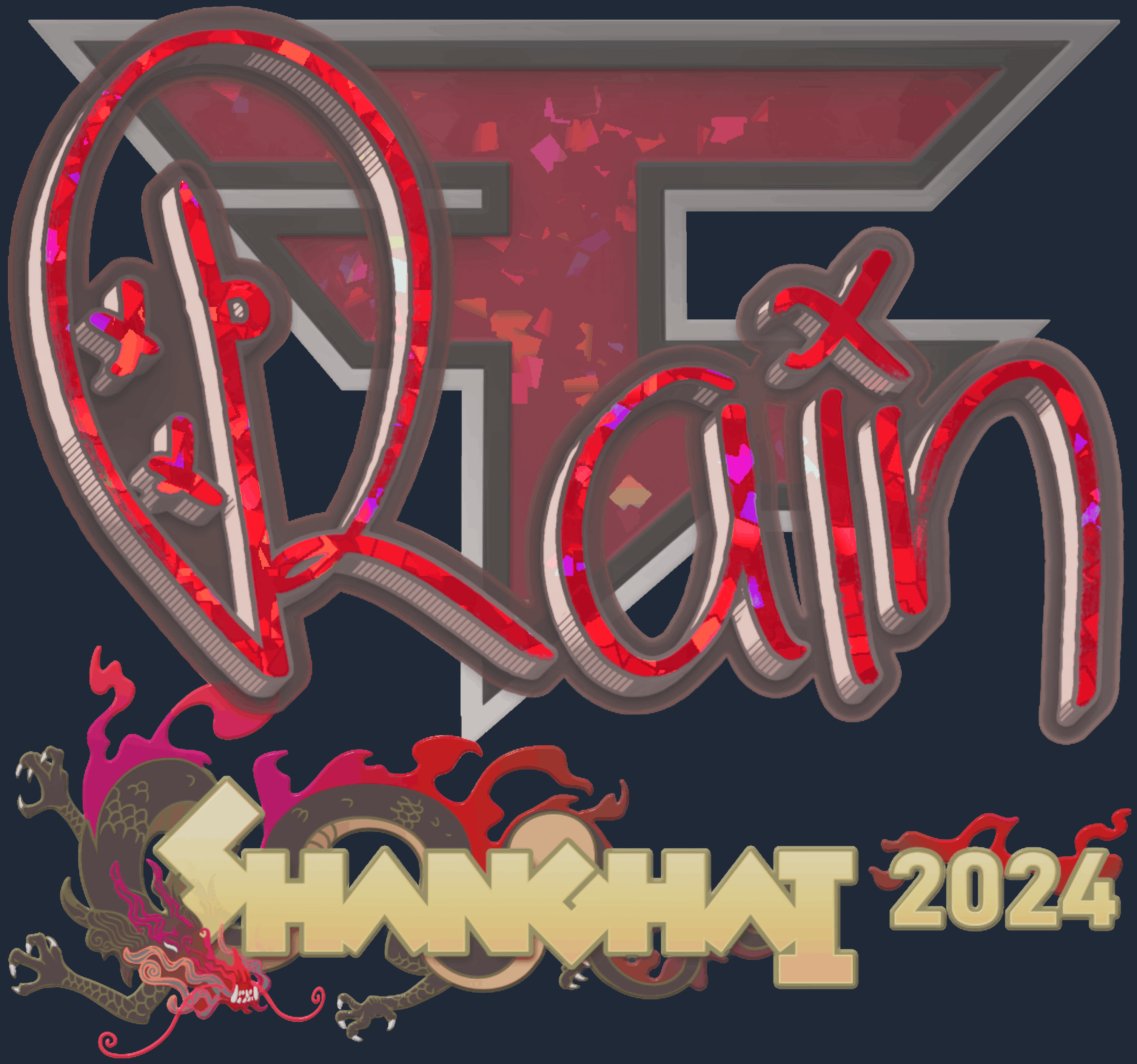 Sticker | rain (Glitter) | Shanghai 2024